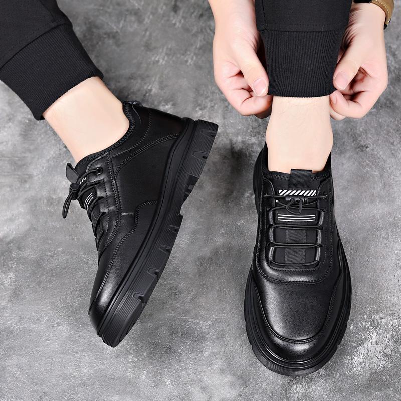 Мужская повседневная обувь Кожаная обувь для ходьбы Мужская обувь плюшевая теплая Удобная обувь Роскошные мужские кроссовки Обувь мужская Спортивная обувь Мокасины