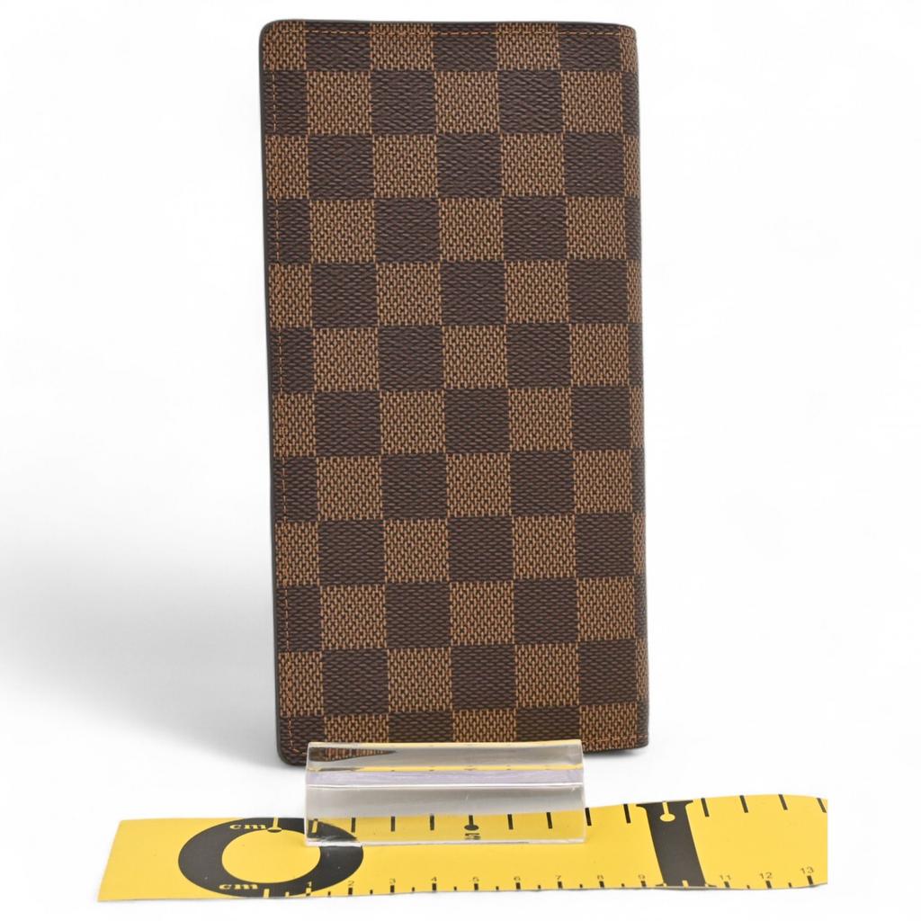 Оригинал LOUIS VUITTON Damier Portefeuille Brazza Длинный кошелек lv7736sn