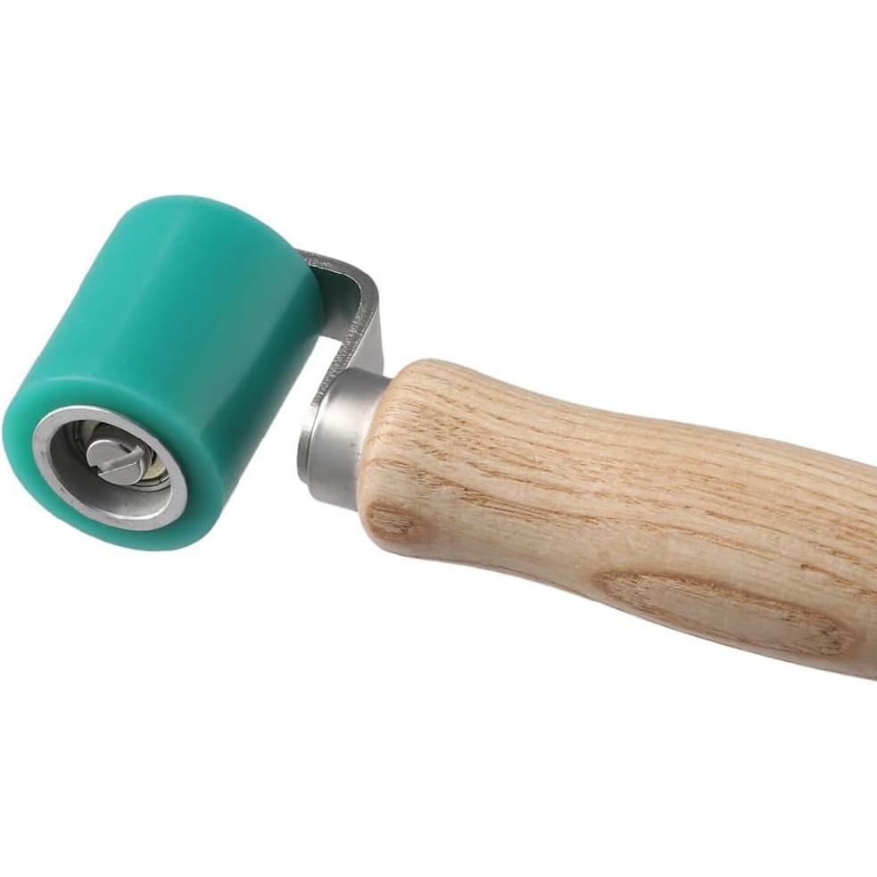 Hand Pressure Silicon Tarpaulin Banner Welding 40mm Seam Roller Decking Membrane Smoothing Seam Roller Tool PVC/TPO/EPDM Roofing Tape