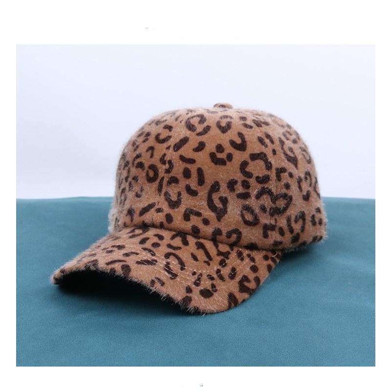 Взрывная шляпа, женская осенне-зимняя бейсболка с леопардовым принтом, теплая плюшевая кепка для мужчин на открытом воздухе