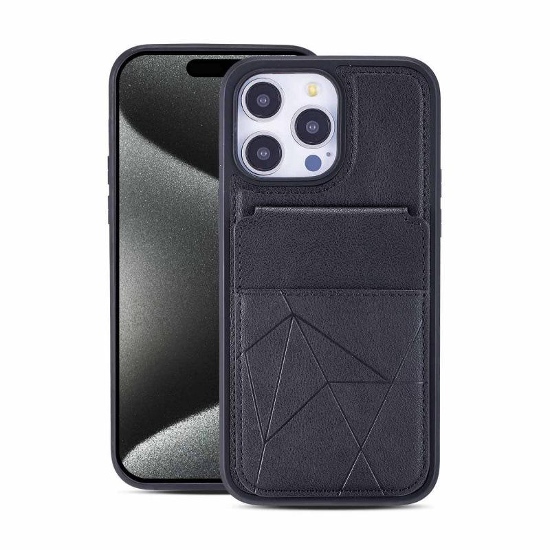 Кожаный чехол-подставка с магнитом и слотом для карт для iPhone 17