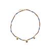 Collier Luxenter en argent 925 et finition on or 18 carats avec cristaux multicolores - Ufore