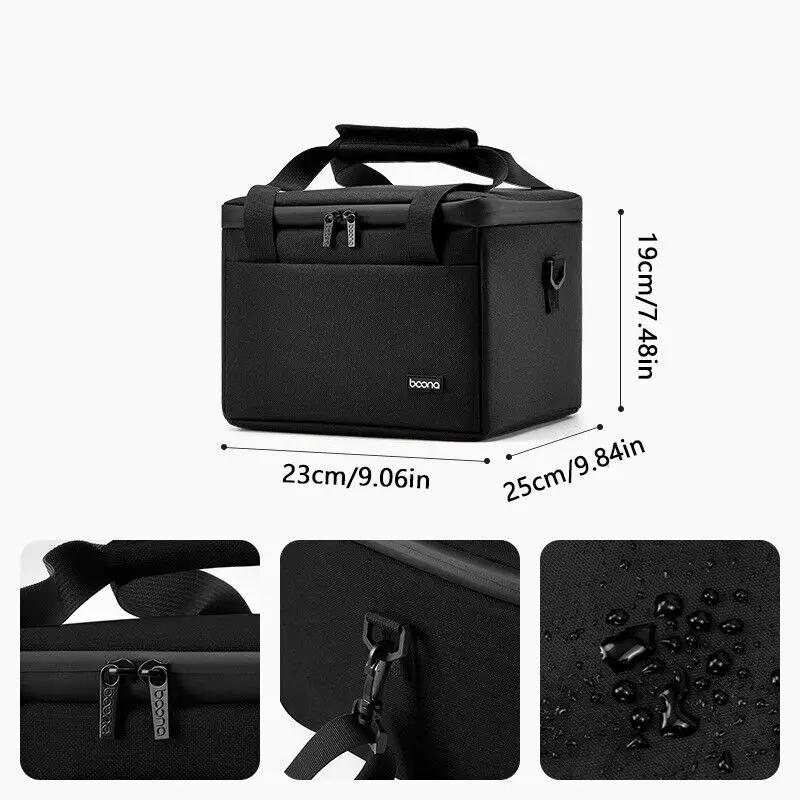 Портативный серый чехол для проектора Сумка для DSLR-камеры с отделением с карманами для хранения аксессуаров Мягкая сумка для фотокамеры