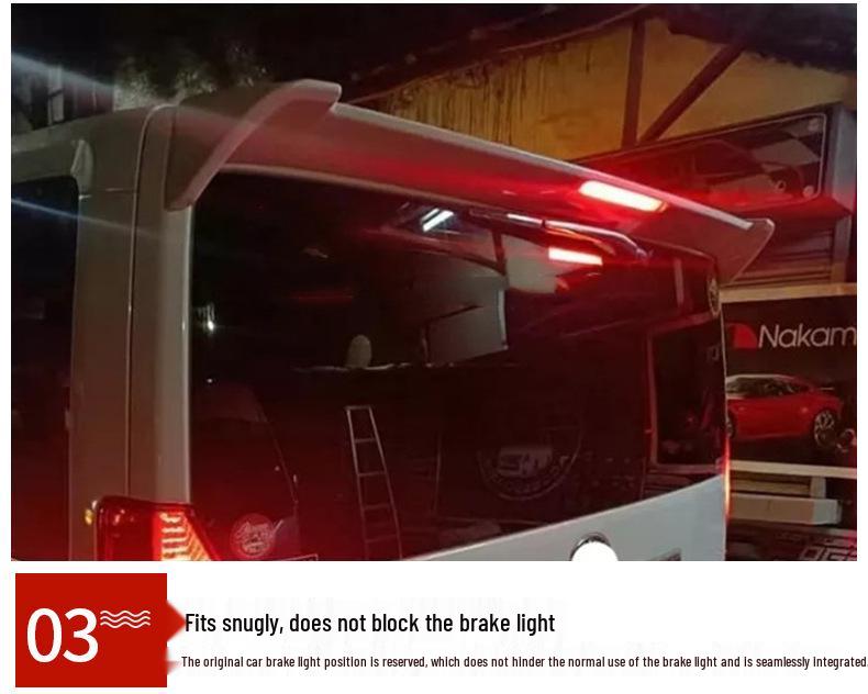 Toyota Hiace 2019-2023 Rear Roof Spoiler - No-Punch Sport Edition