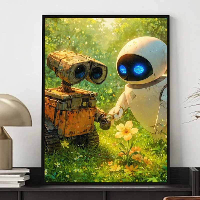 Disney Алмазная живопись WALL E Ева Алмазная живопись Фантастический космос Мультфильм Фильм Вышивка крестом Ручная работа Подарок Декор для дома