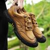 Мужская повседневная обувь из натуральной кожи, нескользящие кроссовки для ходьбы, на шнуровке, ручная работа, обувь для походов в стиле ретро, кроссовки для отдыха и треккинга