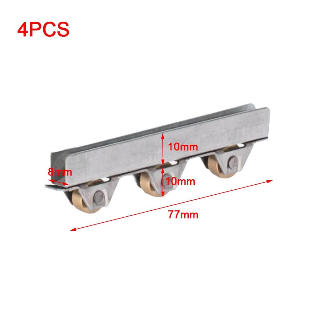Роликовые оконные блоки из нержавеющей стали, ролики для раздвижных стеклянных дверей, ролики для стеклянных дверей, безрамные