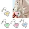 Stylish Love Heart Pendant Bowknot Keychain Accessory Stylish Key Holder for Women Sturdy Alloy Car Key Pendant