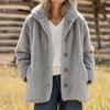 Женский модный повседневный кардиган-жакет однотонного цвета с длинными рукавами