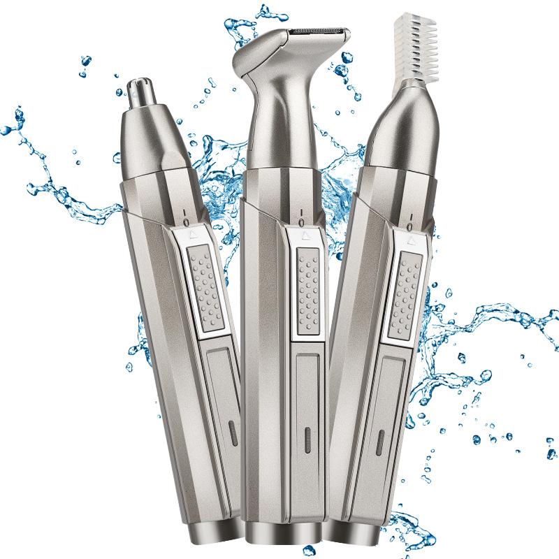 Новый мужской триммер для удаления волос в ушах и носу 3-в-1, многофункциональный набор для удаления волос в носу, бритва, триммер для бровей