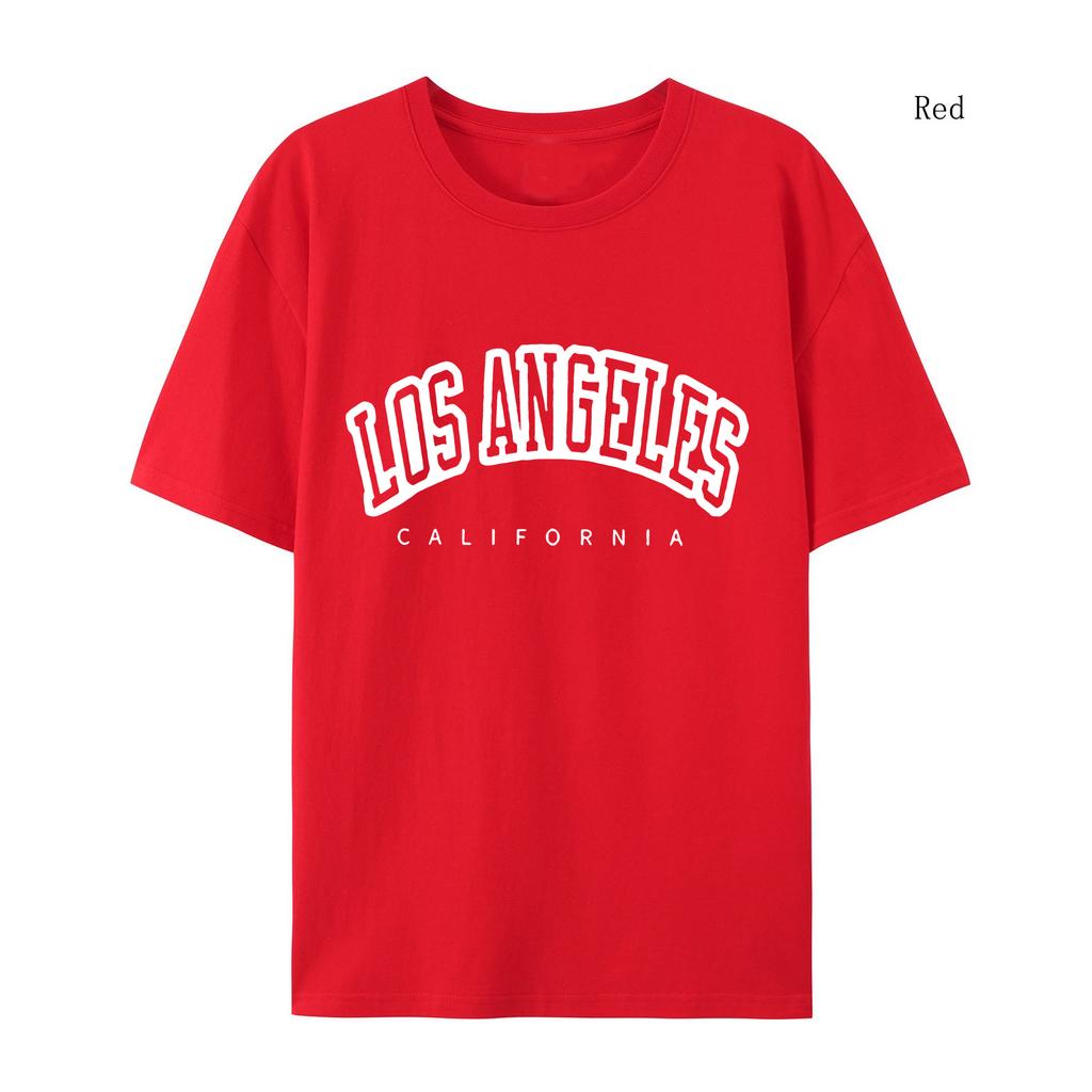 Женская футболка с рукавом большого размера Лос-Анджелес Печать Женская футболка Зимняя свободная футболка высокого качества Футболка с буквенным принтом