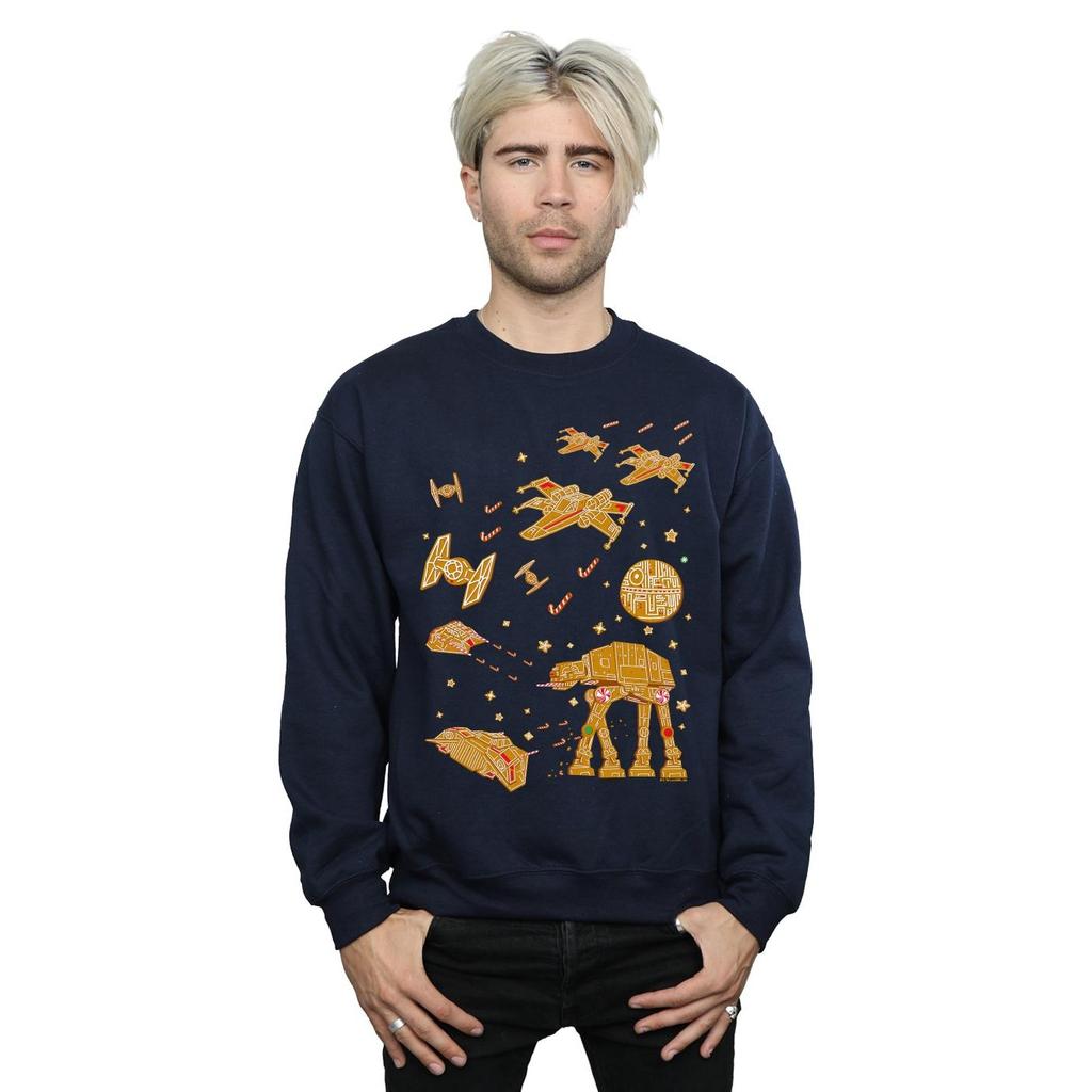 Star Wars Mens Gingerbread Battle Sweatshirt