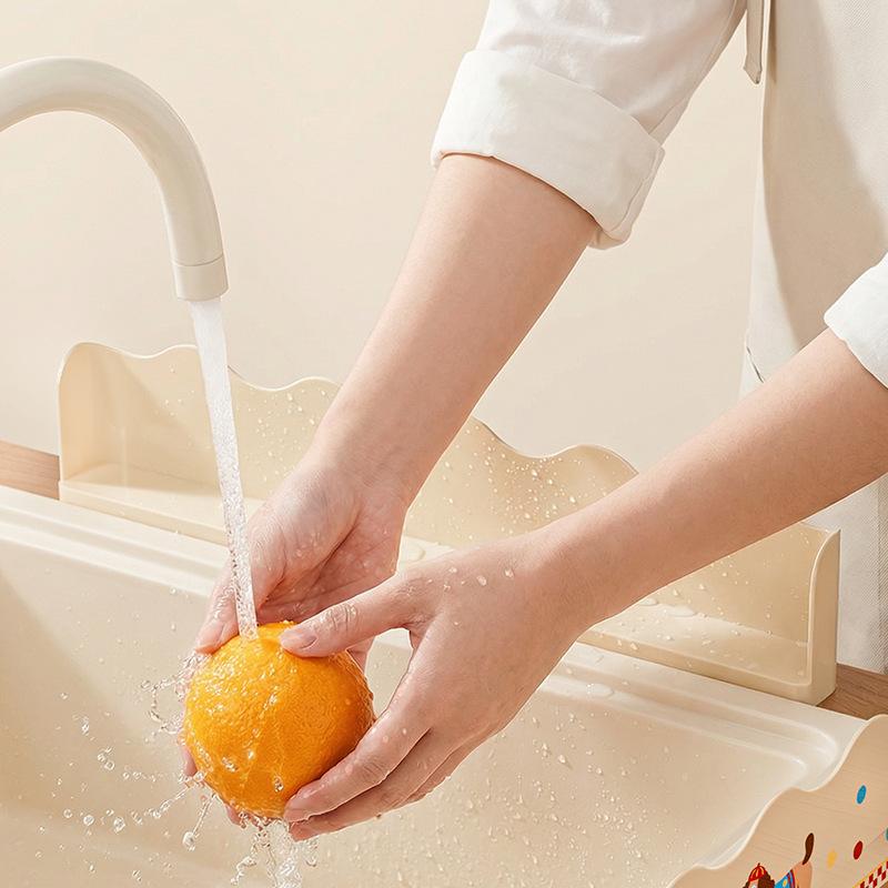 Waterproof Sink Edge Strip - Anti-Splash Guard for Kitchen Counter & Bathroom Basin - Easy To Install Faucet Baffle