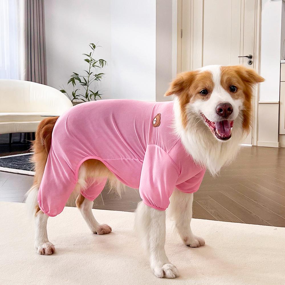 Pet Four-legged Clothes Vest Dog Cat Dog Supplies Cat Air Conditioner Clothing Anti-dirty and Anti-mosquito Golden Retriever Corgi Clothing
