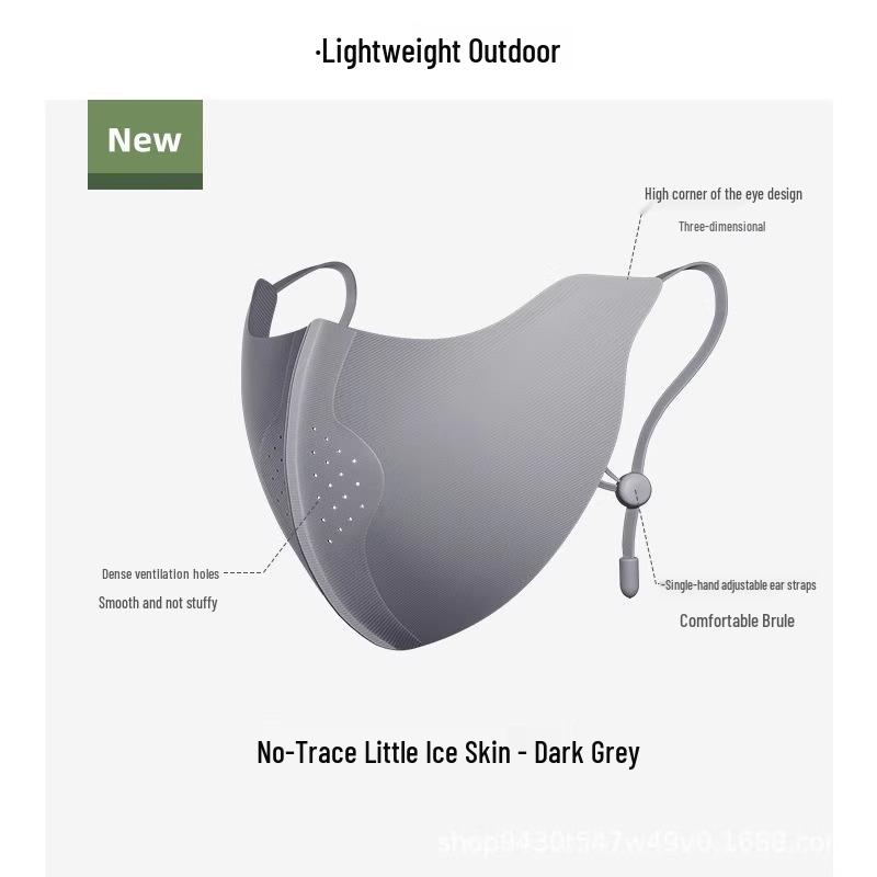 Женская дышащая солнцезащитная маска для лица с защитой глаз