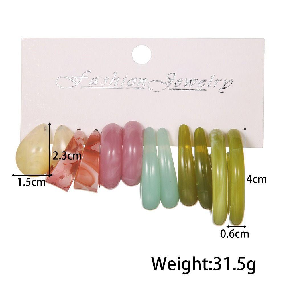 Fashion Large Earrings Sweet Dangle Earring Jewelry Gift Acrylic Earrings Set Girls