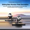 Car Temporary Parking Card Phone Number Plate Skateboard Bear Dashboard Decoration Ornaments Car Interior Decor Accessories