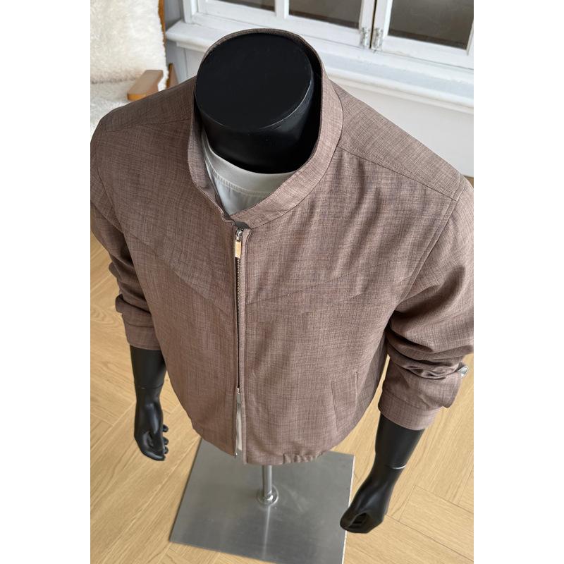 Hong Kong Style Loose Fit Men S Plus Size Long Sleeve Jacket