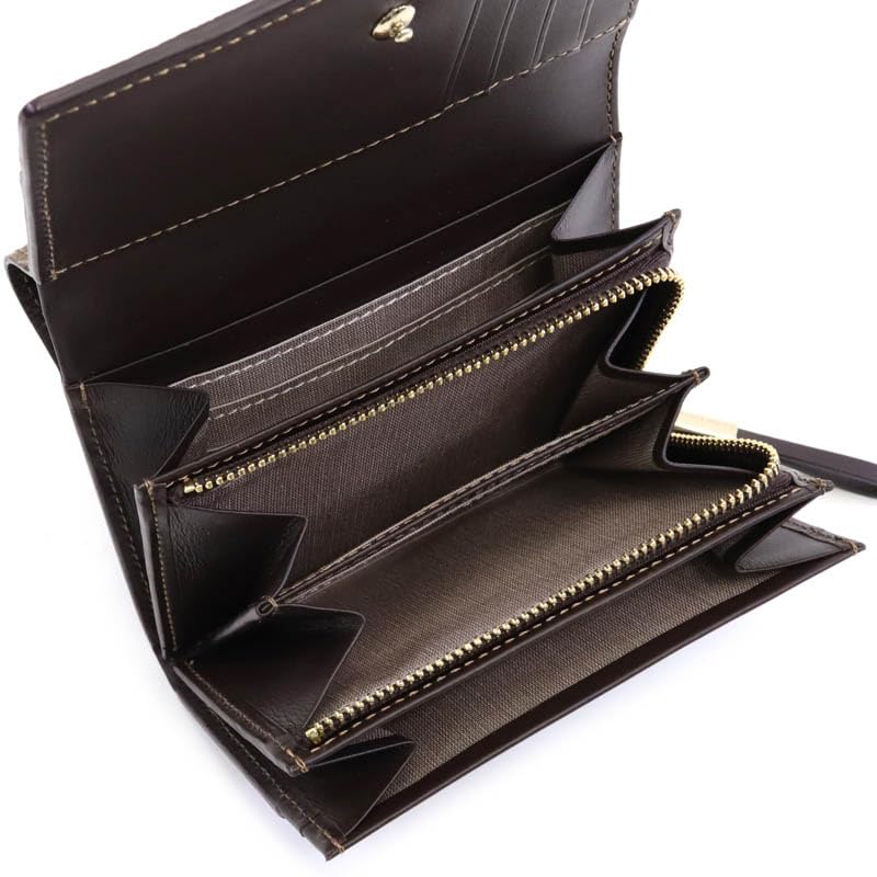 Кошелек Nina Ricci Atre Nouveau, кошелек-бифолд, темно-коричневый 85-8202