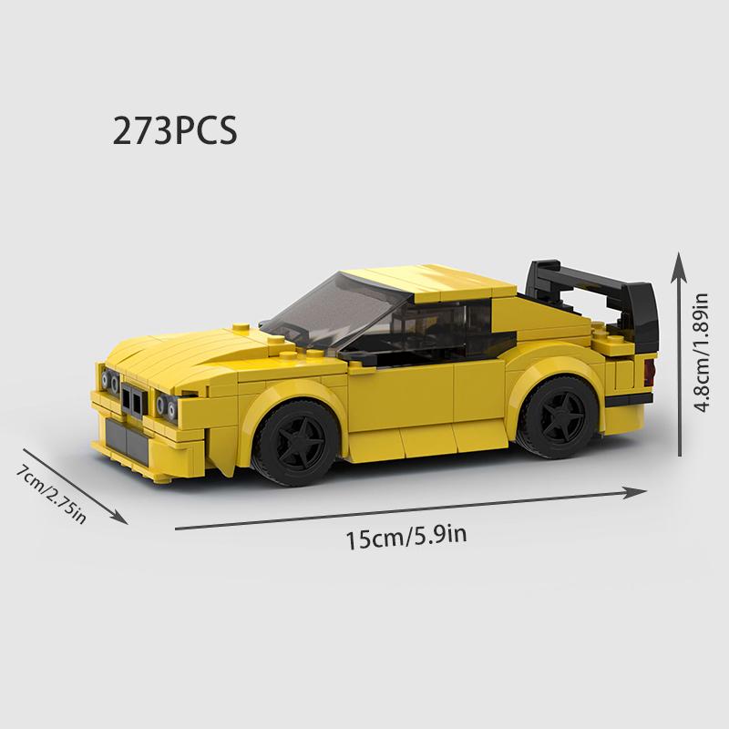 MOC E36 Racing Sports Car Vehicle City Racer Building Blocks Brick Sets Creative Garage Toys Kid Holiday Gift Boy