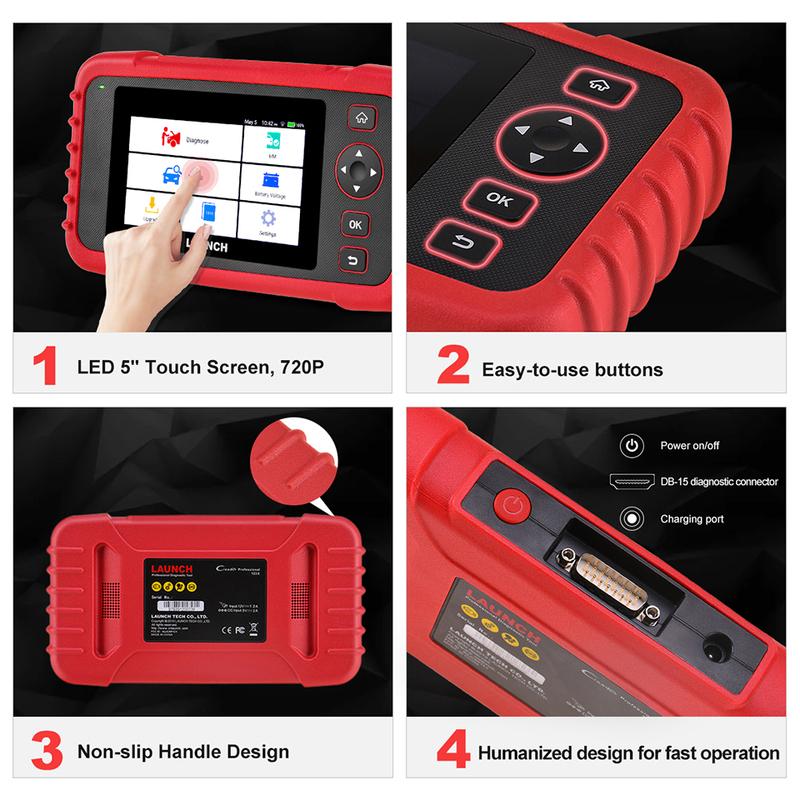 LAUNCH X431 CRP123X Автомобильные OBD2 Диагностические Инструменты OBD2 Сканер Двигатель ABS Подушка Безопасности SRS АКПП Коды Ошибок Бесплатное Обновление Автомобильные Инструменты