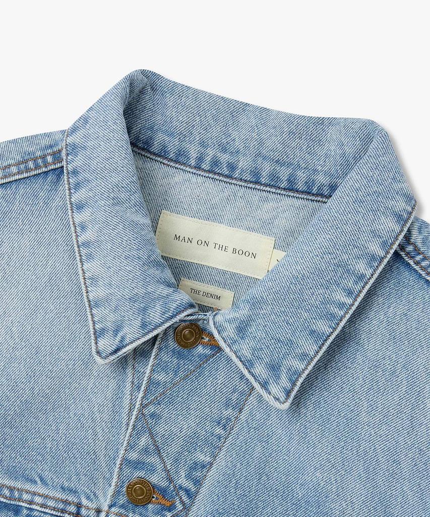 Man On The Boon Trucker Denim Jacket_Blue 4716109024