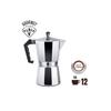 Cafétière - EDM - Aluminium - 12 Tasses - Compatible Tous Types De Cuisines - 0,83 Kg