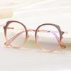 Сверхлегкие очки с круглой оправой для женщин, очки против синего света, оправы для очков для близорукости, плоские линзы для мужчин, прозрачные очки