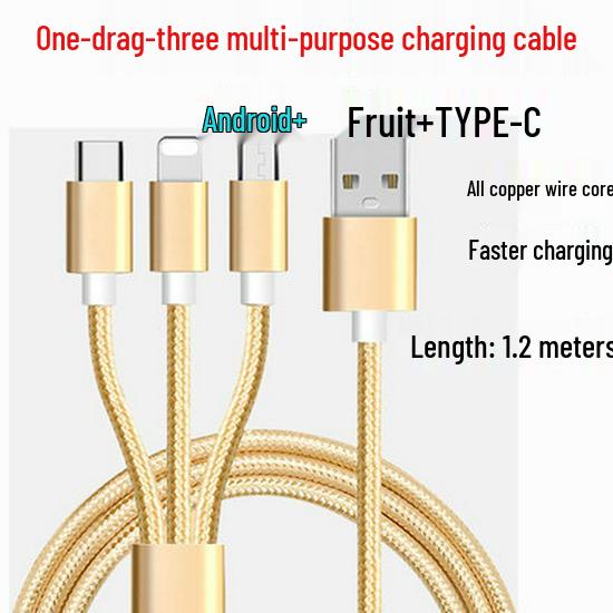 Universal 3-in-1 Charger for Huawei, OPPO, Xiaomi & Vivo Android Phones