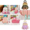 Cute Color-block Backpack For Boys And Girls Breathable Nylon School Bag