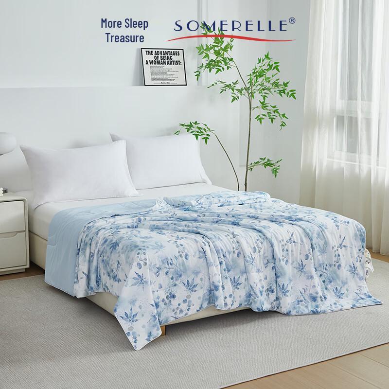 SOMERELLE Sateen Cool-Touch Summer Quilt