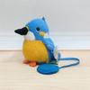 1 Piece Fluffy Pretty Parrot Pigeon Funny Toy Pendant Delicate Cute Mini Magnetic Station Shoulder Pet Bird Plush Toys For Kids