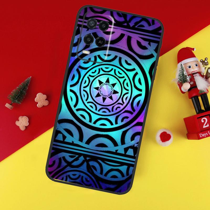 Maori Samoan Polynesian Tribal Case For Oppo A94 A74 A54 A60 A40 A80 A16 A76 A96 A98 A58 A78 A18 A38 A57 A17 A15 A5 A6 Pro