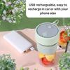 Portable Juicer Blender with Straw USB Rechargeable Juicer Cup Electric Juice Machine for Shakes Fruit Vegetable