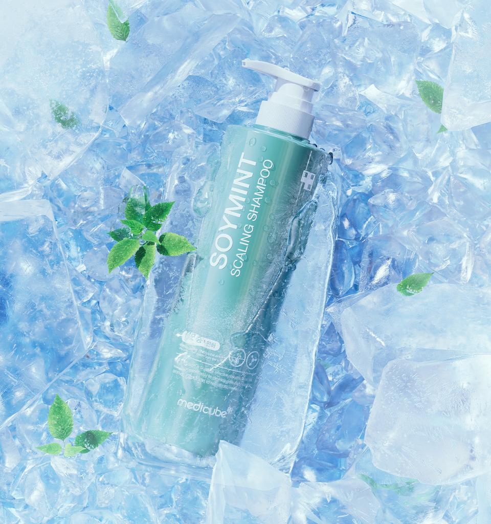 [medicube] Soymint Citrus Dandruff & Scalp Scaling Shampoo (2-Pack, 490ml)
