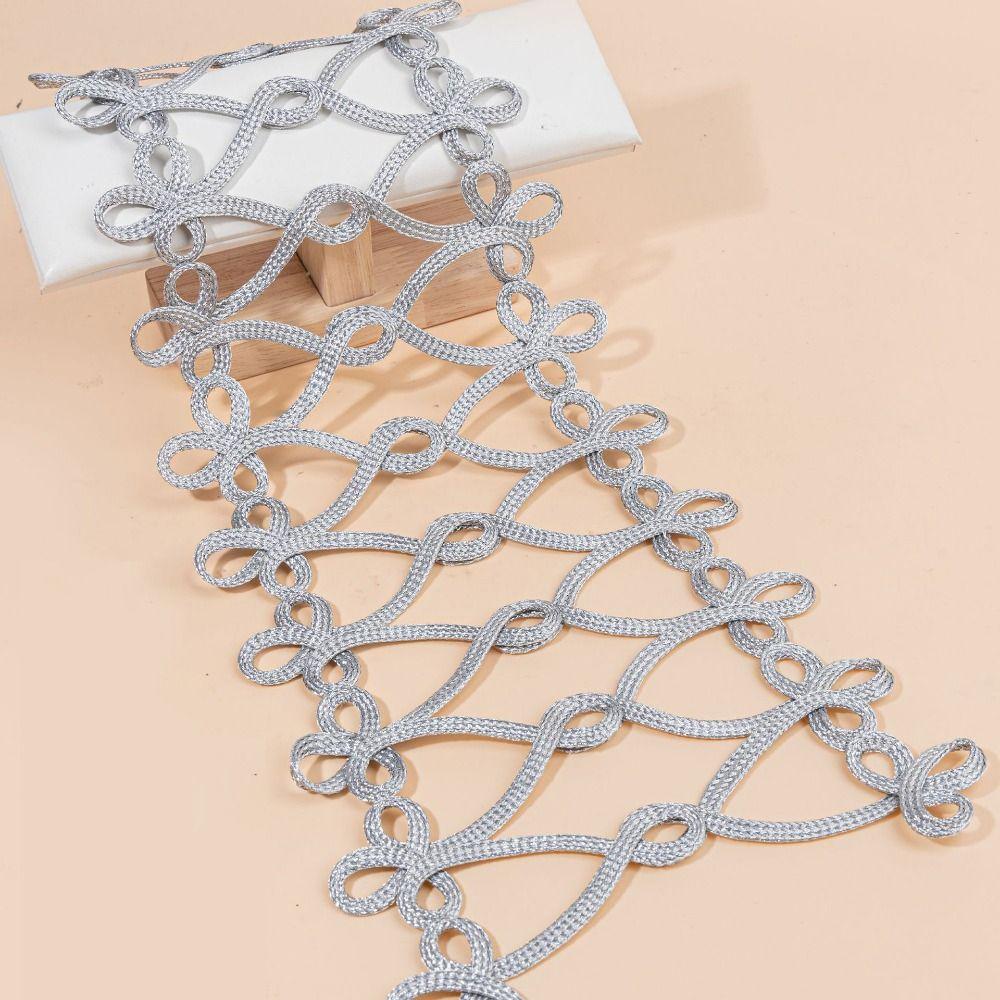 Gold Wire Costume Decorative Applique Baroque Cord Embroidery Applique Cosplay Clothing