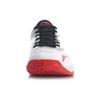 Li Ning Sound Wave Fabric Synthetic Leather Wear Resistant Shock Absorption Low Top Badminton Shoes Men Shoes White Red AYTQ017-1