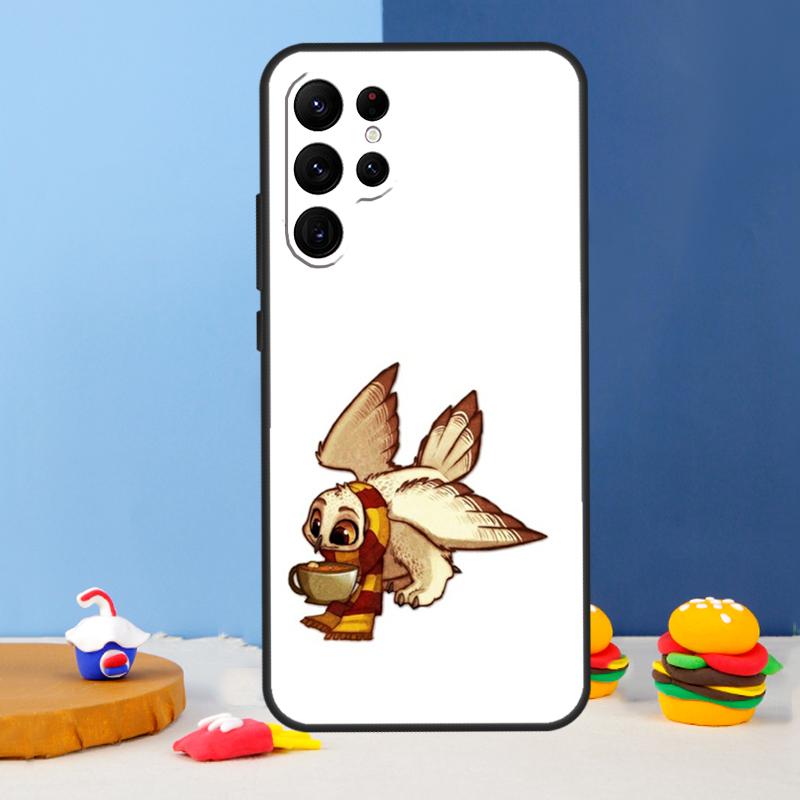 Чехол для телефона с коллажем из мультяшных сов для Samsung Galaxy S24 S25 Ultra S9 S10 S20 S22 S21 S23 Plus S24 FE Чехол Coque