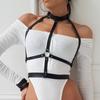 Модный кожаный ремень-портупея, нагрудная портупея, корсет, женское кожаное белье, готическая фетиш-одежда, панк, фестивальный рейв-наряд