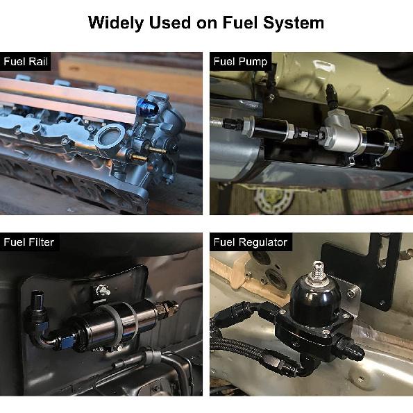 ORB O-ring AN6 AN8 AN10 Aluminum Male Adapter Flare Fitting Union Nitrous Oil Fuel Hose End Straight AN Male To AN Male Coupler