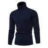 Autumn and Winter Men's Turtleneck Sweater Korean Version Slim-fit Men's Solid-color Pullover Bottoming Knitted Sweater