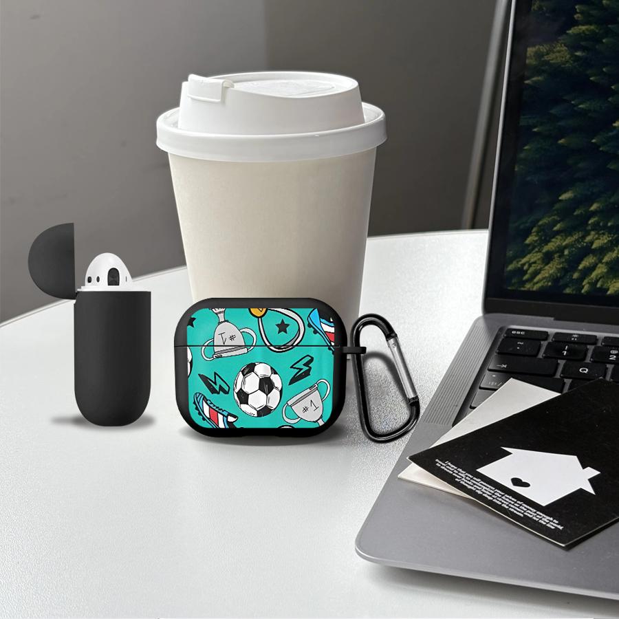 Чехол для наушников Чехол-крышка Для Airpods 2 3 4 Pro3 Pro Pro2 1 Футбольная Медаль