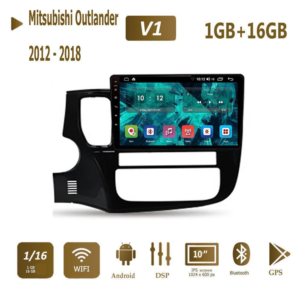 Для Mitsubishi Outlander 3 GF0W GG0W 2012-2018 Android автомобильный радиоприемник мультимедийный плеер 2 Din GPS головное устройство 1 + 16 ГБ
