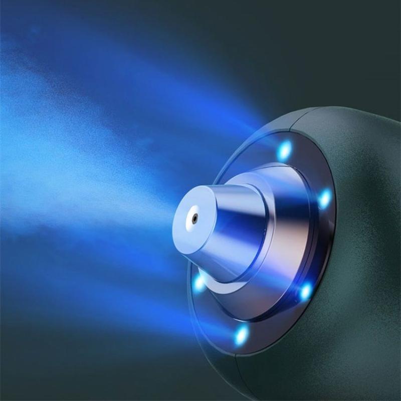 Мини беспроводной электрический распылитель-санитайзер USB-перезаряжаемый нано-распылитель синего света для дезинфекции, машина-генератор тумана для дома и сада