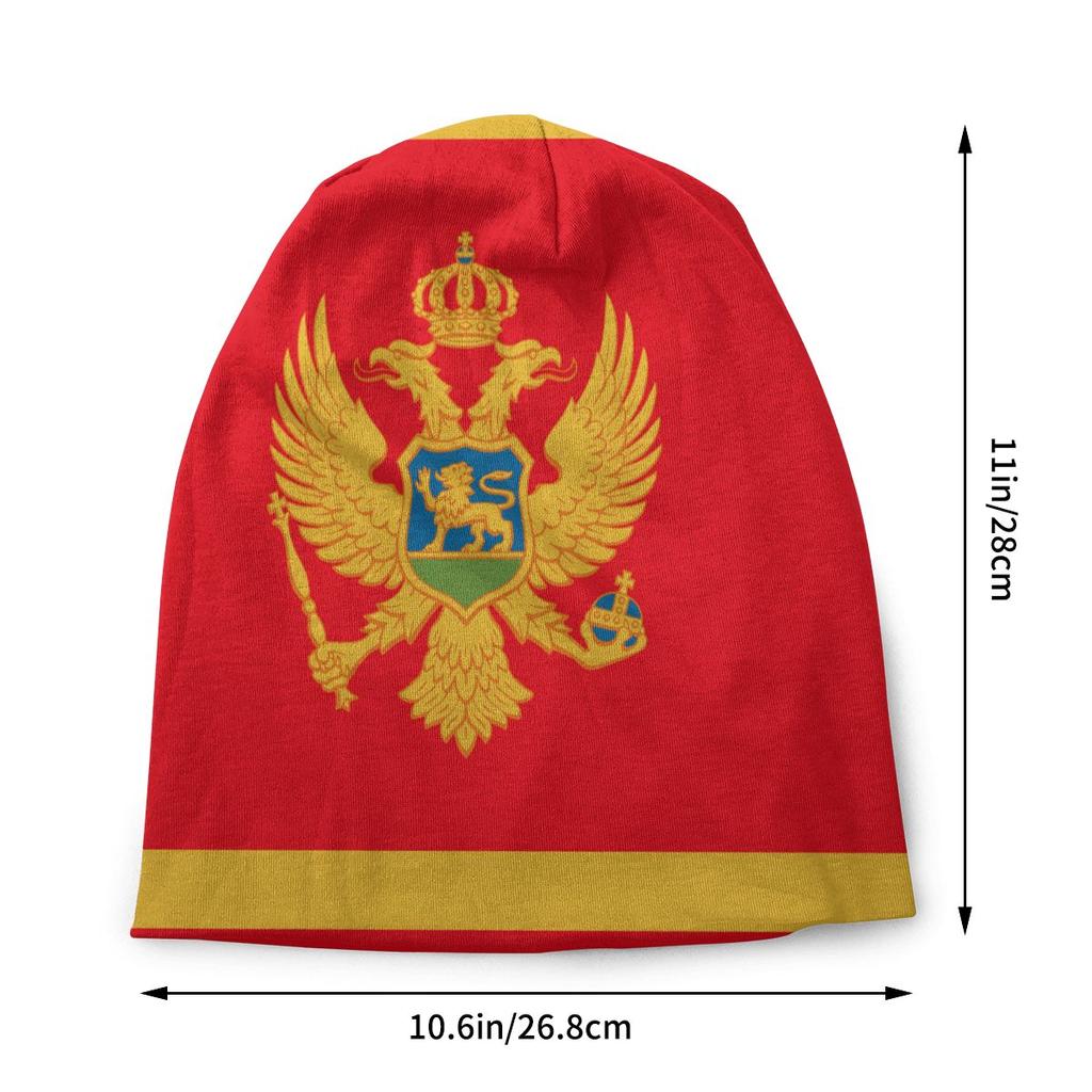 Хиппи флаг Черногории Skullies шапочки женские унисекс зимняя теплая шапка с напуском вязаная шапка для лыж