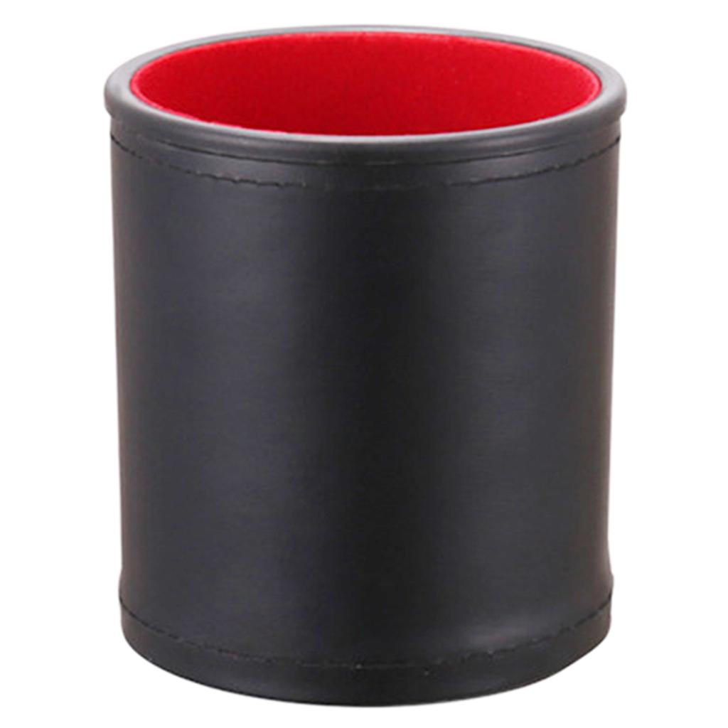 Quiet PU Leather Straight Dice Cup Shaker Mute Dice Cups Drinking Game Entertainment Dice Cup Bar Game Supplies