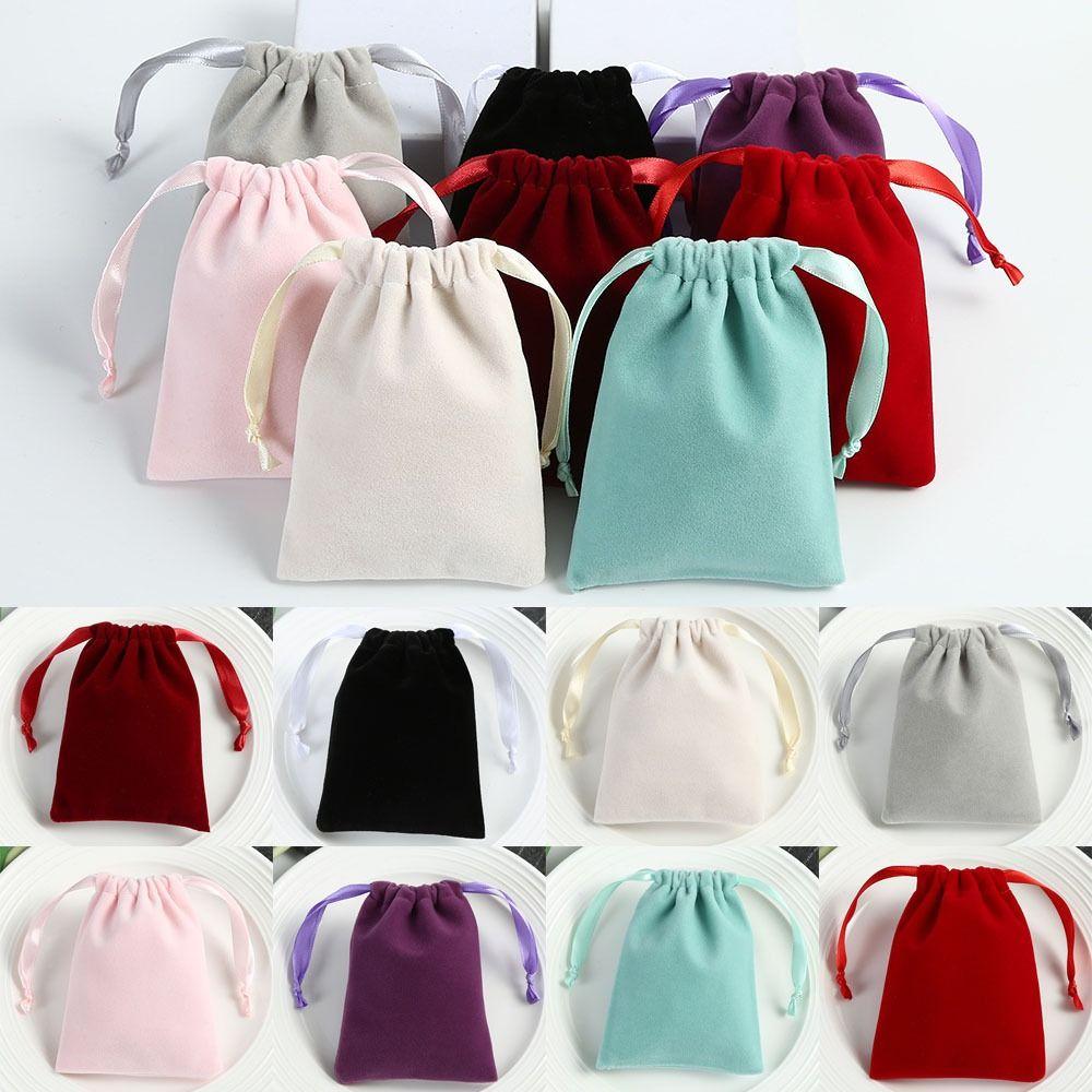 Многоцветный мешочек на шнурке, бархатный мешочек на шнурке, шикарные бархатные упаковочные мешочки, Свадьба