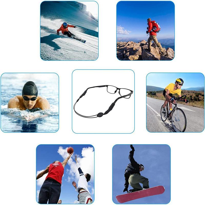 4 шт. 40 см Регулируемый ремешок для очков Универсальный шнурок Фиксатор для очков Нескользящий ремешок для солнцезащитных очков Для