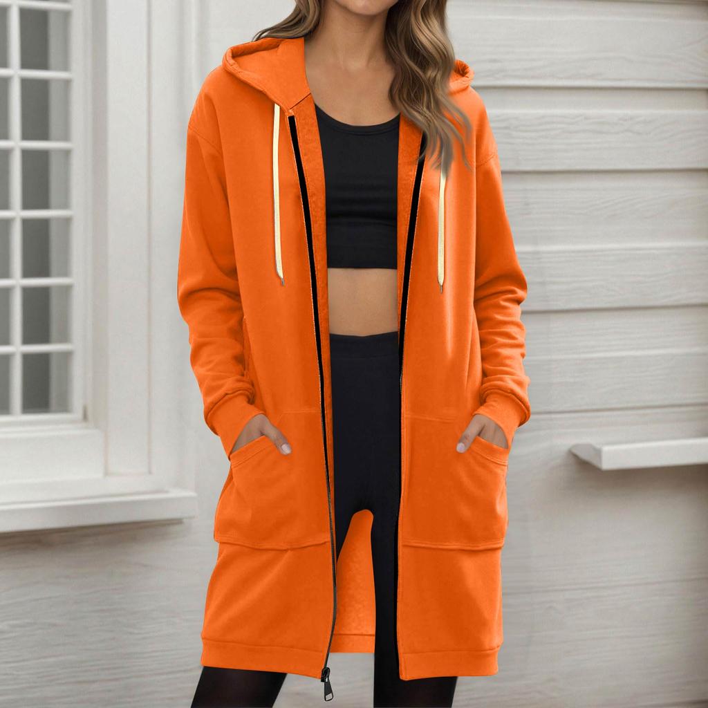 Women's Zip Up Hoodies Oversized Fleece Long Pullover Hooded Sweatshirts Casual Long Sleeve Fall Hoodie Jacket