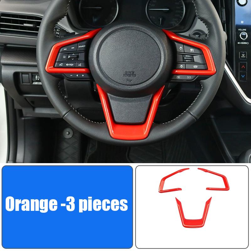 Car steering wheel panel decorative sticker interior modification parts For Subaru Forester 6th 2025 2026
